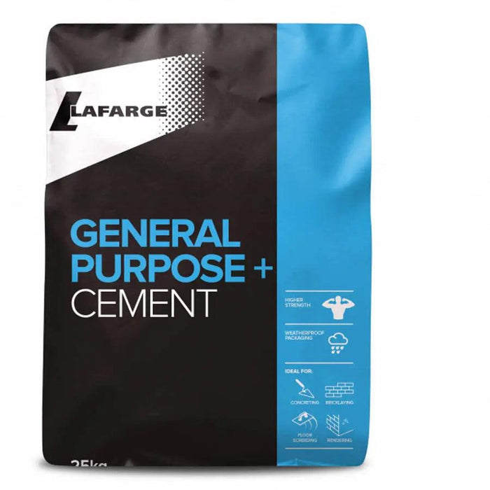 Lafarge General Purpose + Cement 25kg (Brand May Differ)